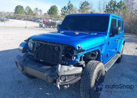 2022 Jeep Wrangler Unlimited Sahara Altitude 4X4 from USA, damaged, VIN 1C4HJXEGXNW102375